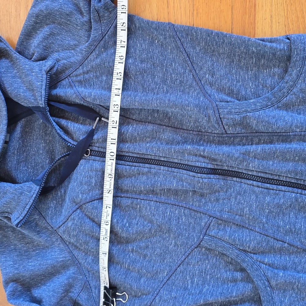 Athleta CYA Heathered Blue Hoodie Sweatshirt- M - Picture 6 of 12